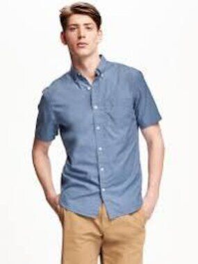 Old Navy Slim-Fit Poplin Shirt for Men